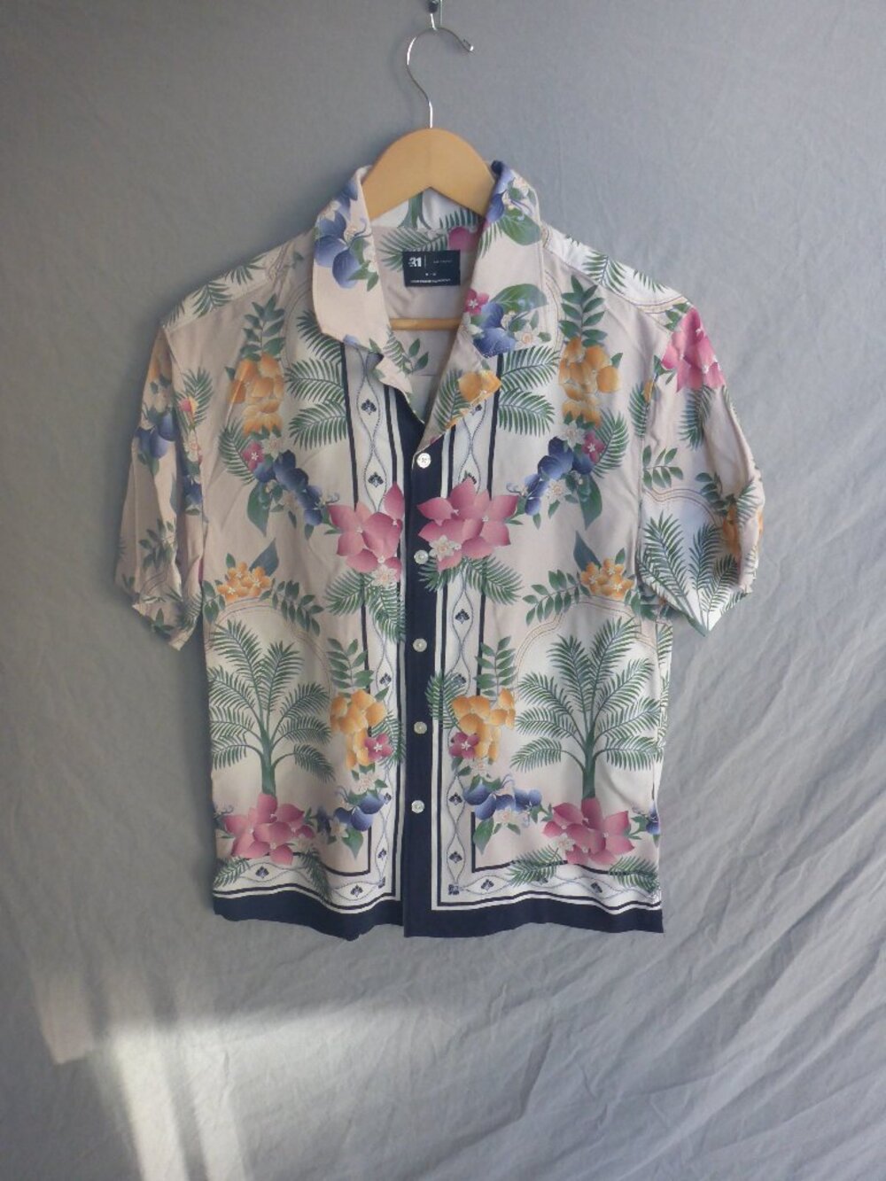 Mens Le31 By Simons Floral Shirt